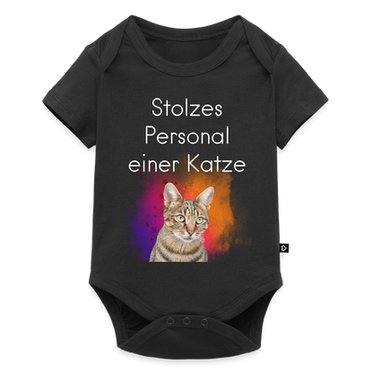 Pedro´s Kurzarm-Body Stolzes Personal einer Katze White Edition - LiNBW.