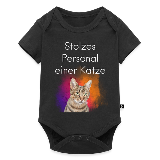 Pedro´s Kurzarm-Body Stolzes Personal einer Katze White Edition - LiNBW.