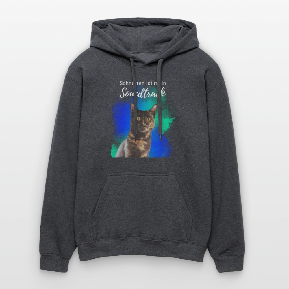 Nala's Hoodie Schnurren ist mein Soundtrack White Edition - Dunkelgrau meliert