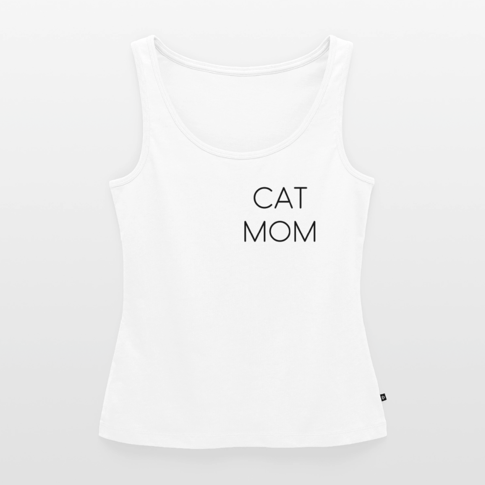 Pedro´s Tank Top Premium Stolzes Personal einer Katze CAT MOM Black Edition - Weiß