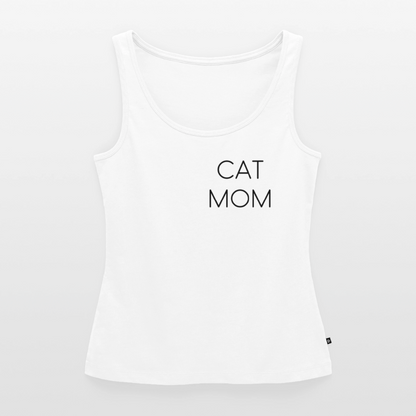 Pedro´s Tank Top Premium Stolzes Personal einer Katze CAT MOM Black Edition - Weiß