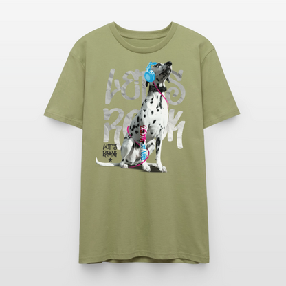 Boa Let’s Rock – Bio-Baumwollshirt - Nebelgrün