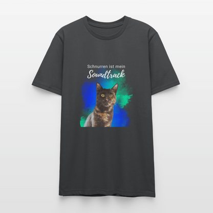 Nala's Unisex T-Shirt Premium Schnurren ist mein Soundtrack White Edition - Anthrazit