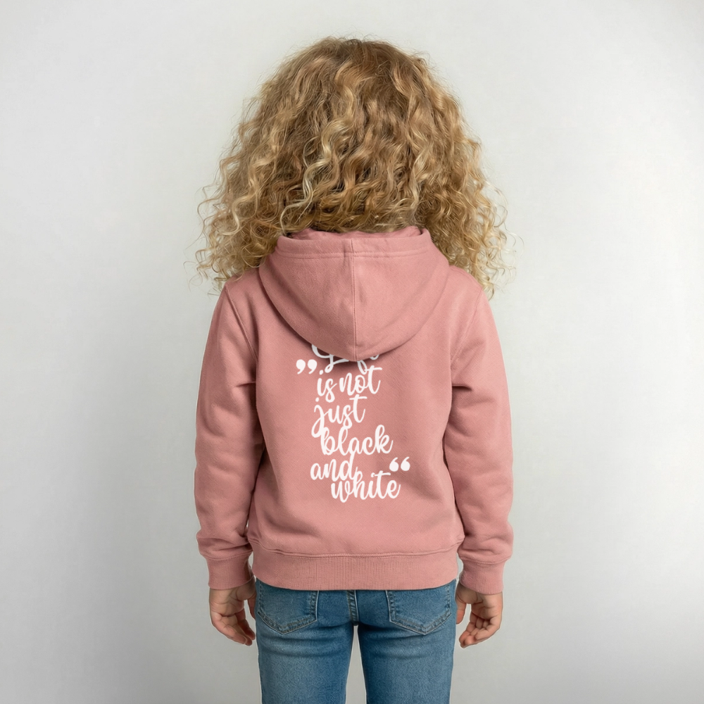 LiNBW. Crew Hoodie Life is not just black and white Edition White - LiNBW.