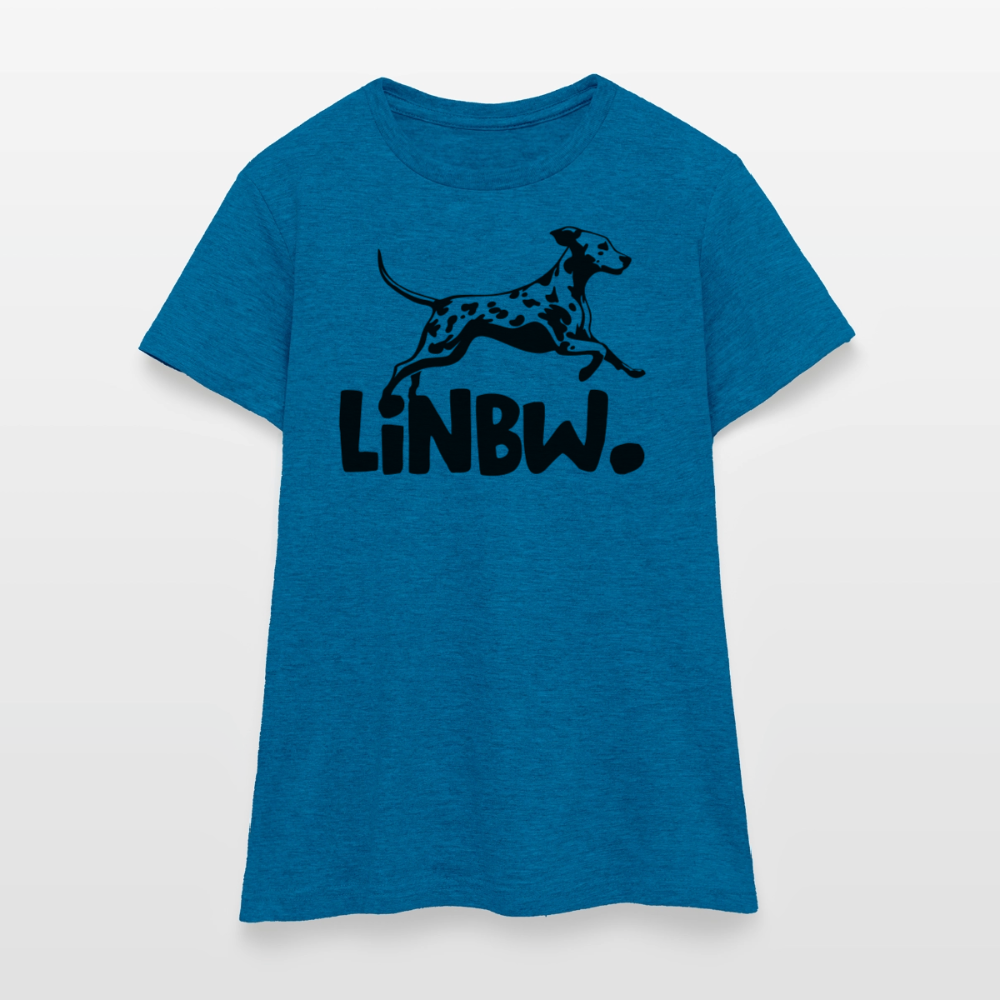 LiNBW. T-Shirt Black Edition - Antikblaues Saphir meliert