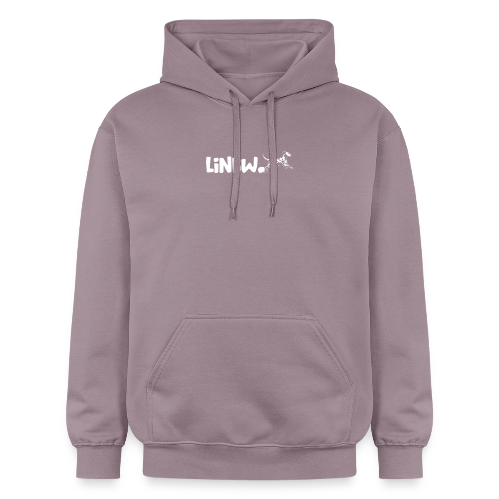 LiNBW. Crew Hoodie White Edition Life is not just black and white - Lilagrau 