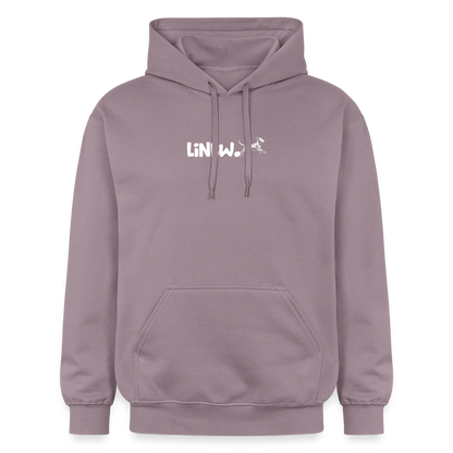 LiNBW. Crew Hoodie White Edition Life is not just black and white - Lilagrau 