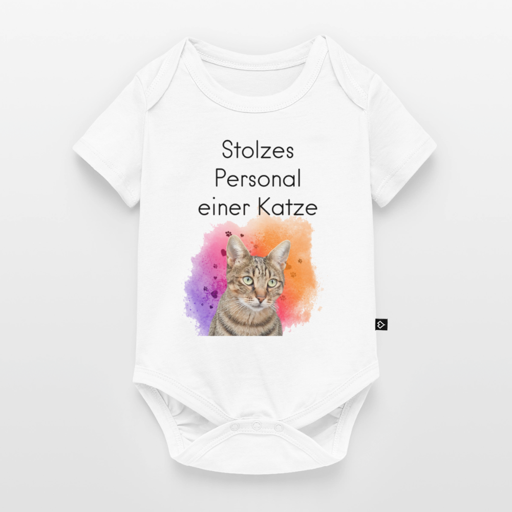 Pedro´s Kurzarm-Body Stolzes Personal einer Katze Black Edition - LiNBW.