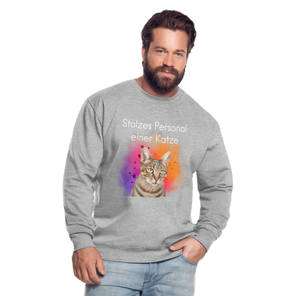 Pedro's Classic Pullover Stolzes Personal einer Katze White Edition - LiNBW.