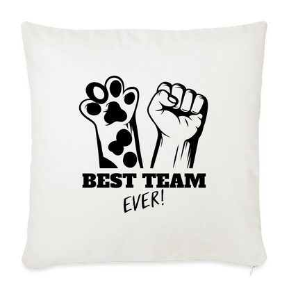 Best Team Ever Kissen Black Edition - Naturweiß 