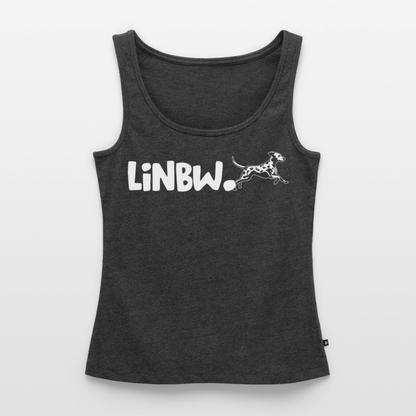 LiNBW. Tank Top Premium White Edition Life is not just black and white - Anthrazit meliert