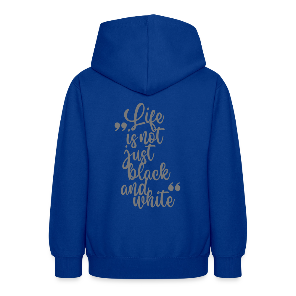 LiNBW. Crew Hoodie Life is not just black and white Edition Grey - LiNBW.