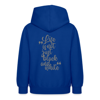 LiNBW. Crew Hoodie Life is not just black and white Edition Grey - LiNBW.