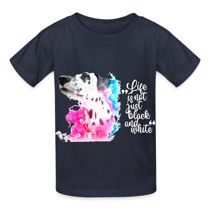 Boa's T-Shirt Splash White Edition Life is not just black and white - Navy