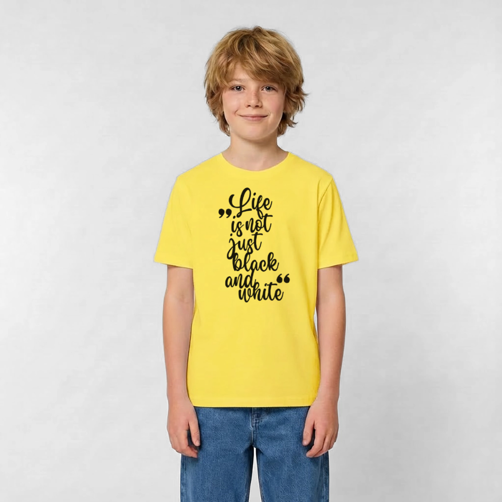 Life is not just black and white T-Shirt Black Edition - LiNBW.