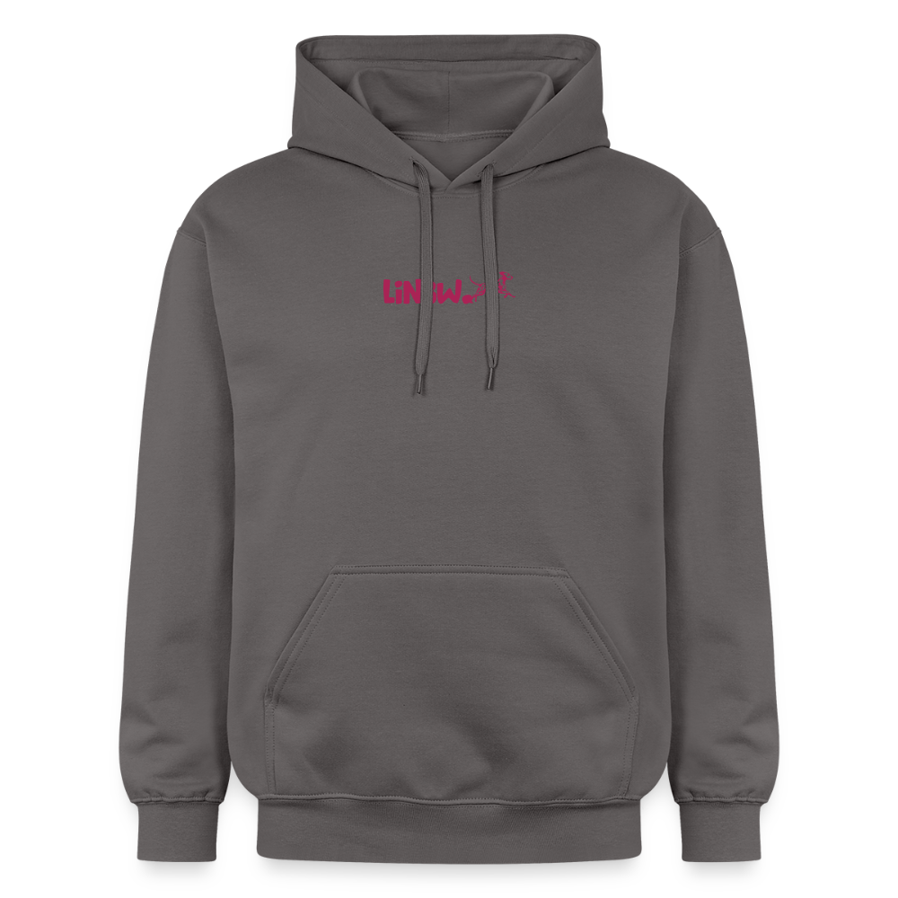 LiNBW. Crew Hoodie Pink Edition Life is not just black and white - Dunkelgrau