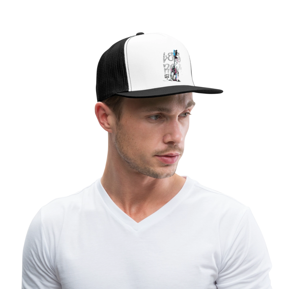 Boa´s Trucker Cap Let´s Rock - Weiß/Schwarz