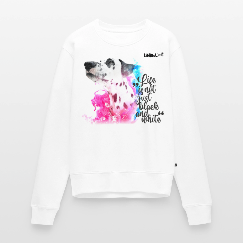 Boa's Pullover Splash Life is not just black and white Edition Black - Weiß