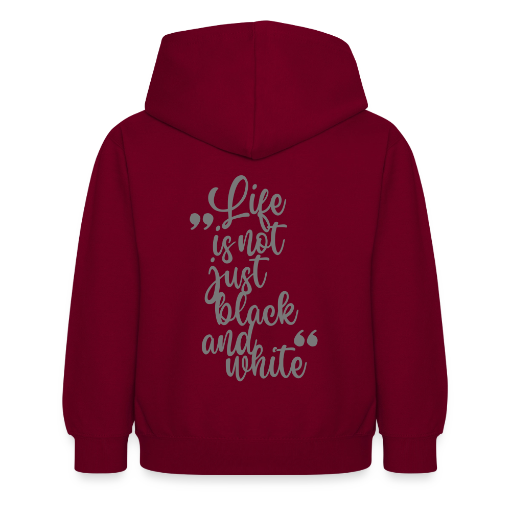LiNBW. Crew Hoodie Life is not just black and white Edition Grey - LiNBW.