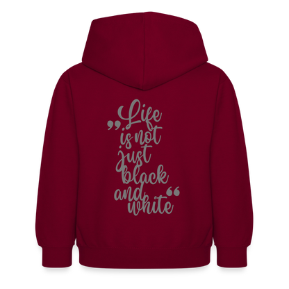 LiNBW. Crew Hoodie Life is not just black and white Edition Grey - LiNBW.