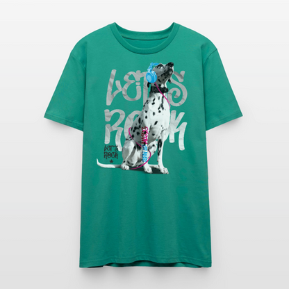 Boa's Unisex T-Shirt Premium Let's Rock - Blaugrün