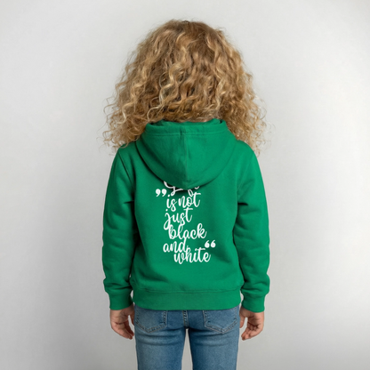 LiNBW. Crew Hoodie Life is not just black and white Edition White - LiNBW.
