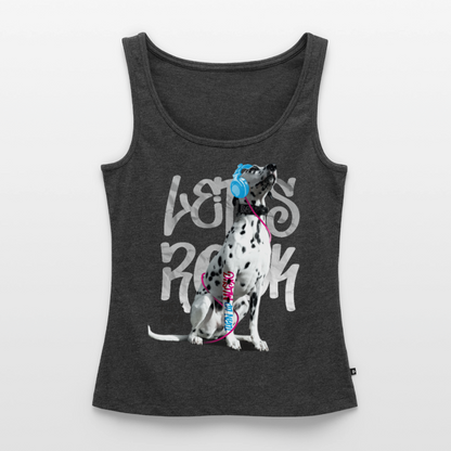 Boa´s Tank Top Premium Let´s Rock - Anthrazit meliert