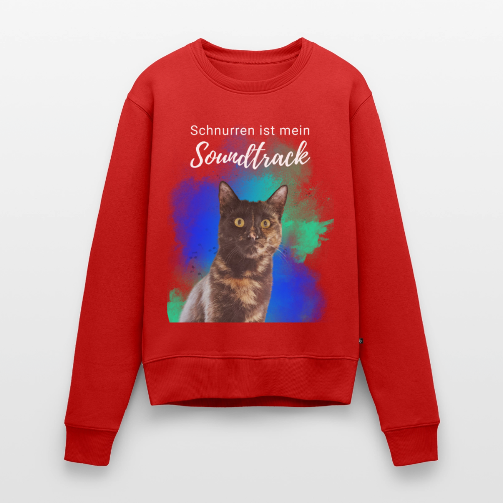 Nala's Pullover Schnurren ist mein Soundtrack White Edition - Rot