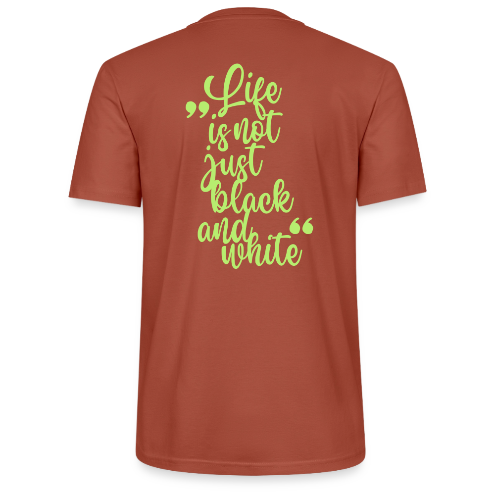 LiNBW. Unisex T-Shirt Premium Crew Green Edition Life is not just black and white - LiNBW.