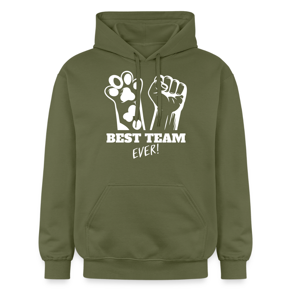 Best Team Ever Hoodie White Edition - Militärgrün