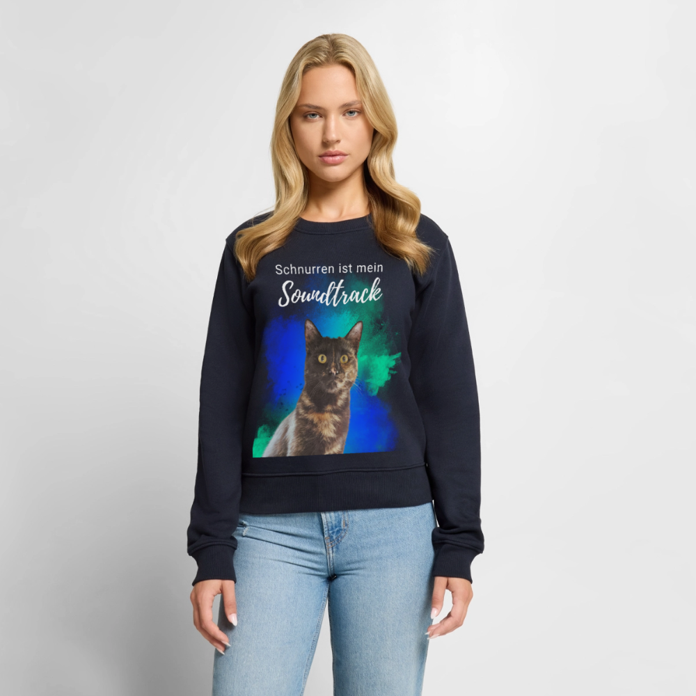 Nala's Pullover Schnurren ist mein Soundtrack White Edition - Navy