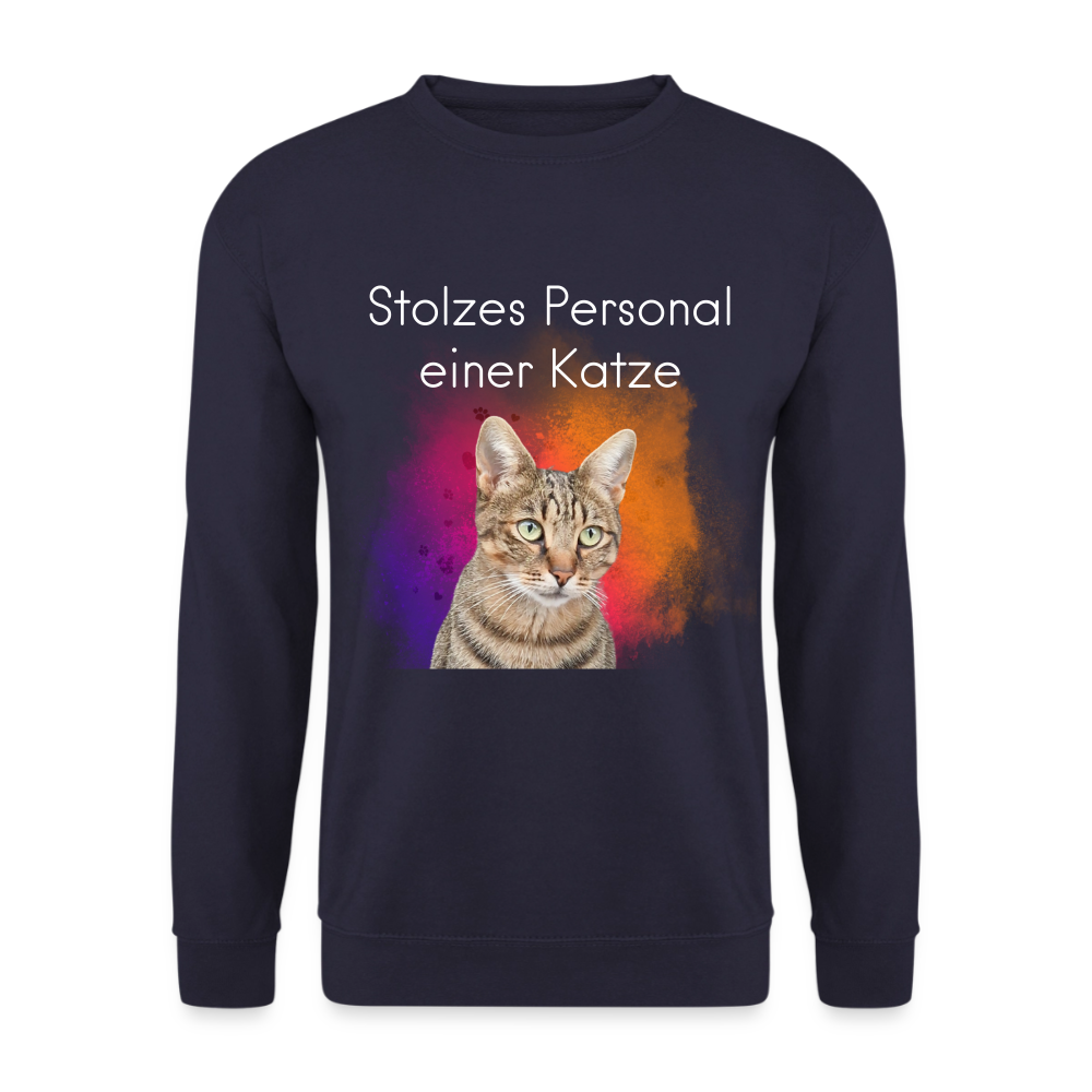 Pedro's Classic Pullover Stolzes Personal einer Katze White Edition - LiNBW.