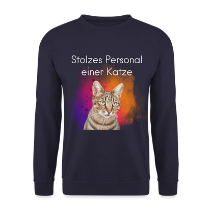 Pedro's Classic Pullover Stolzes Personal einer Katze White Edition - LiNBW.