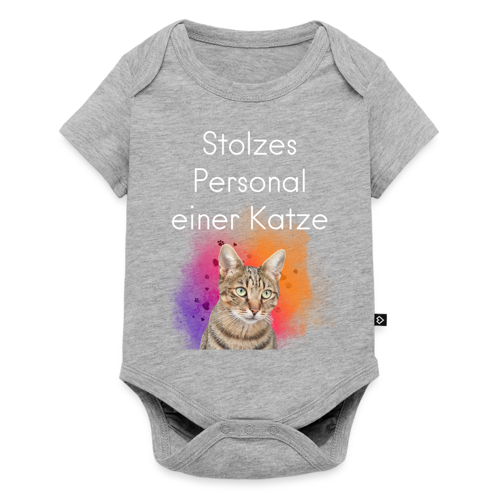 Pedro´s Kurzarm-Body Stolzes Personal einer Katze White Edition - LiNBW.