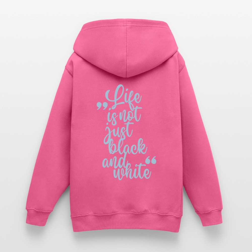 LiNBW. Crew Hoodie Life is not just black and white Edition Blue - LiNBW.