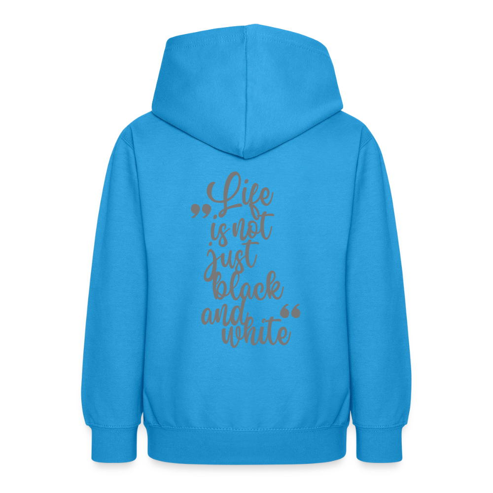 LiNBW. Crew Hoodie Life is not just black and white Edition Grey - LiNBW.