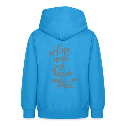 LiNBW. Crew Hoodie Life is not just black and white Edition Grey - LiNBW.