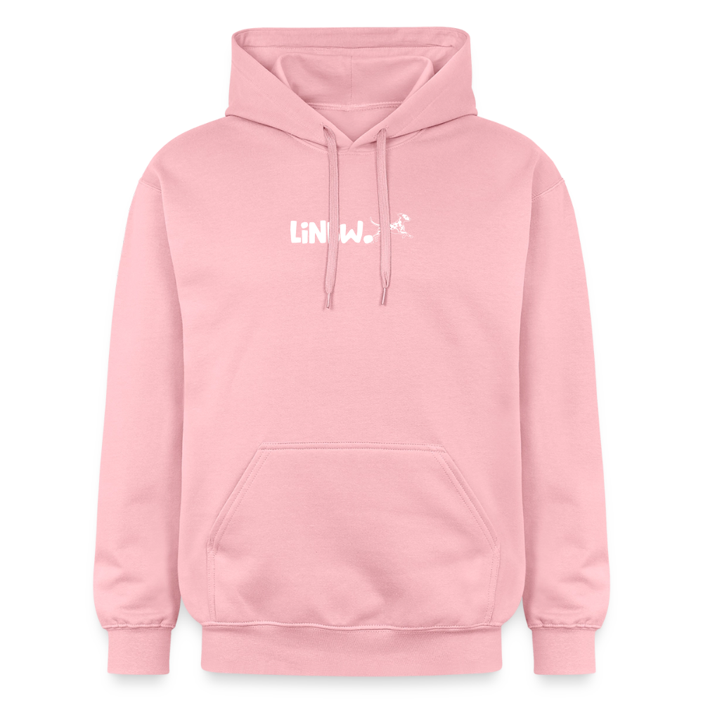 LiNBW. Crew Hoodie White Edition Life is not just black and white - Hellrosa