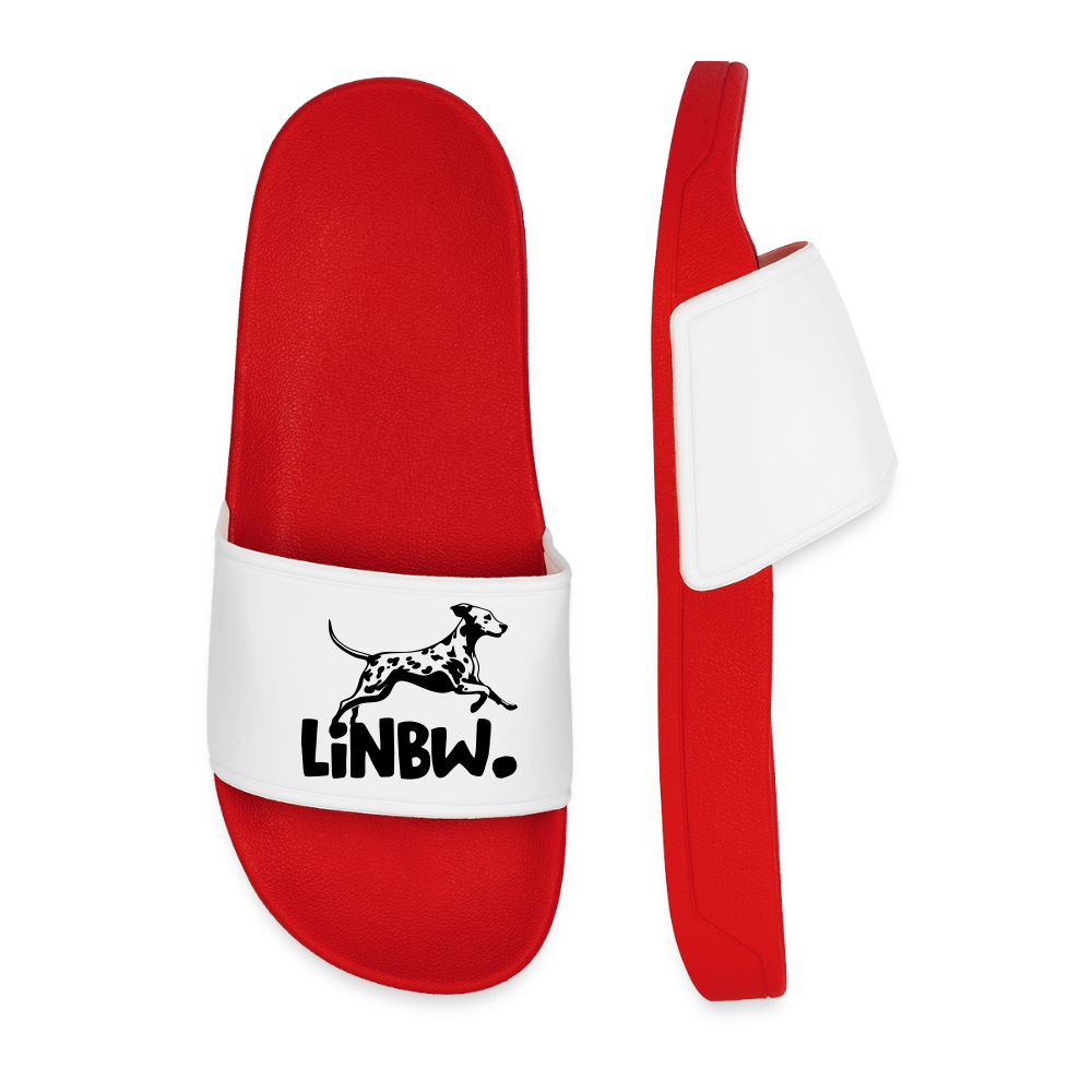LiNBW. Badelatschen für Männer Black Edition - Rot