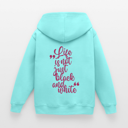 LiNBW. Crew Hoodie Life is not just black and white Edition Pink - LiNBW.