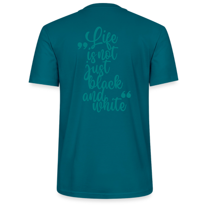 LiNBW. Unisex T-Shirt Premium Crew Blue Edition Life is not just black and white - LiNBW.