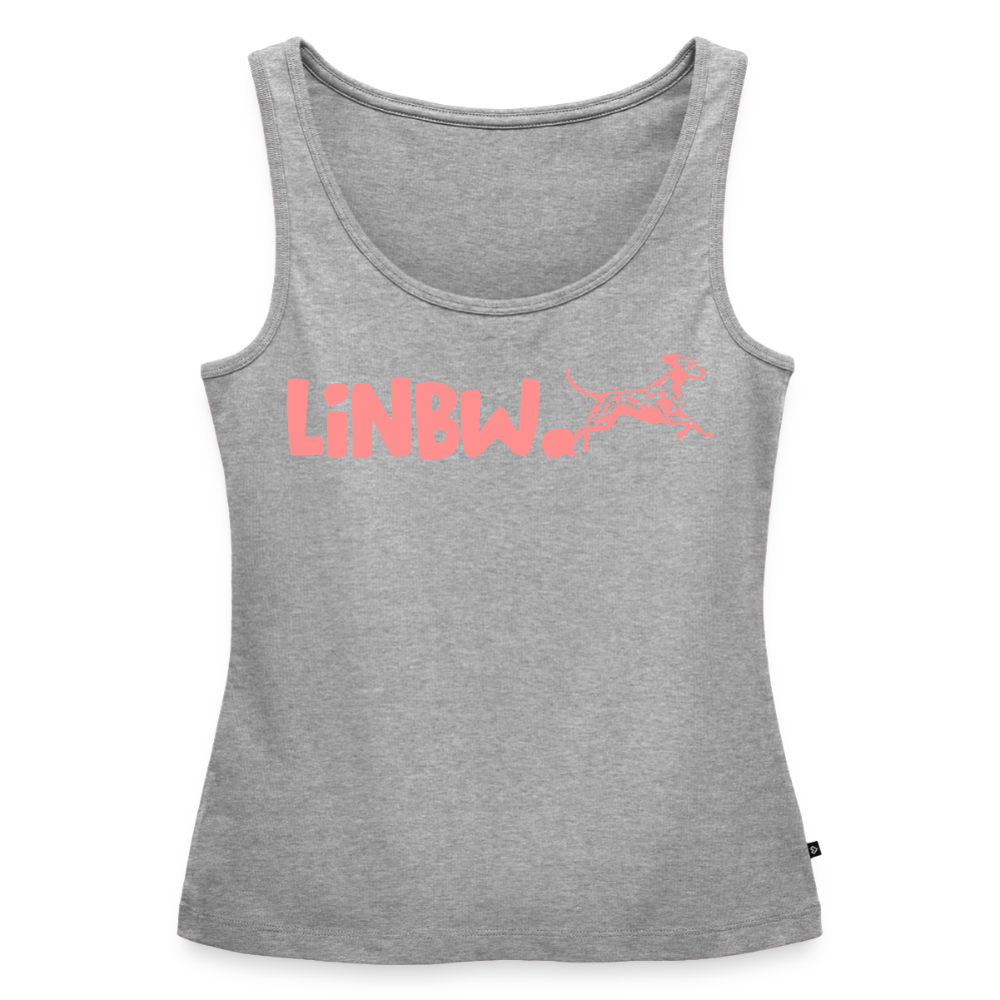 LiNBW. Tank Top Premium Pink Edition Life is not just black and white - Grau meliert