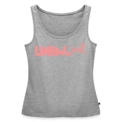 LiNBW. Tank Top Premium Pink Edition Life is not just black and white - Grau meliert