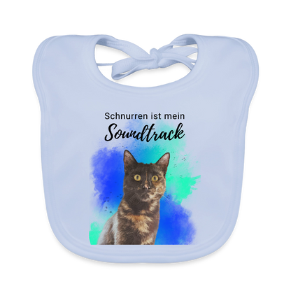 Nala´s Lätzchen Schnurren ist mein Soundtrack - sky Blue