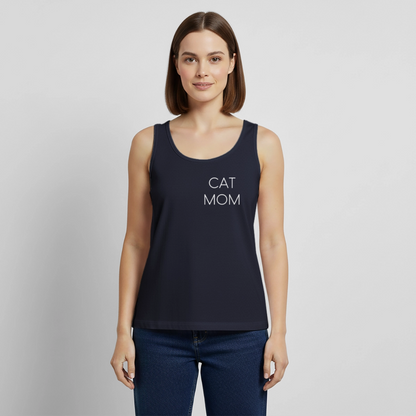 Pedro´s Tank Top Premium Stolzes Personal einer Katze CAT MOM Black Edition - Navy