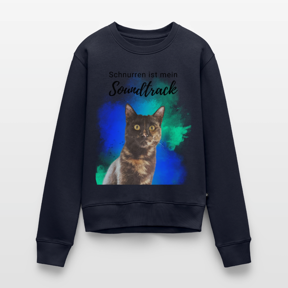 Nala's Pullover Schnurren ist mein Soundtrack Black Edition - Navy