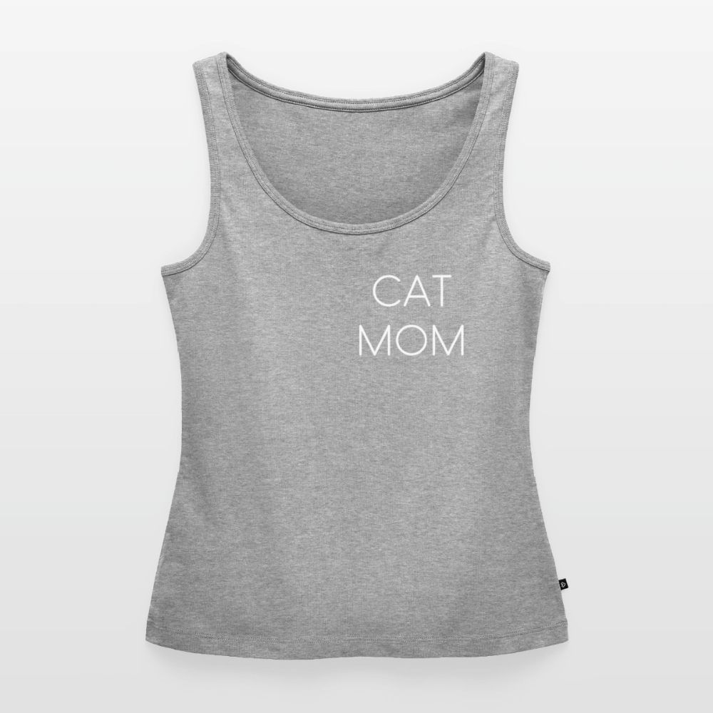 Pedro´s Tank Top Premium Stolzes Personal einer Katze CAT MOM Black Edition - Grau meliert