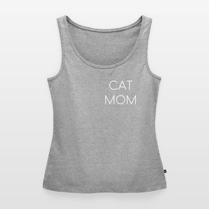 Pedro´s Tank Top Premium Stolzes Personal einer Katze CAT MOM Black Edition - Grau meliert