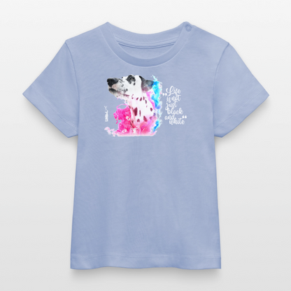 Boa's T-Shirt Splash Life is not just black and white Edition White - Sky