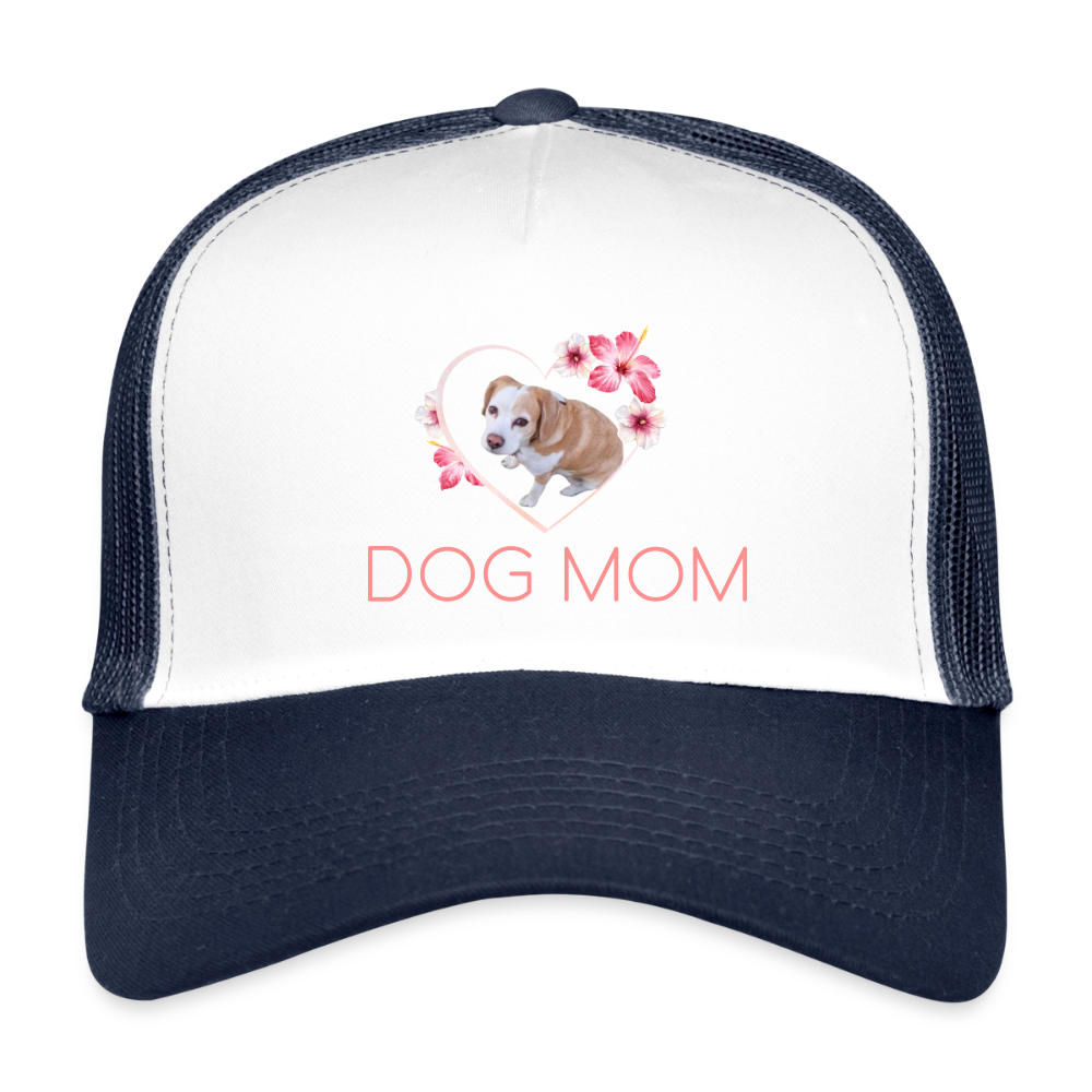 Luna´s Trucker Cap DOG MOM - Weiß/Navy